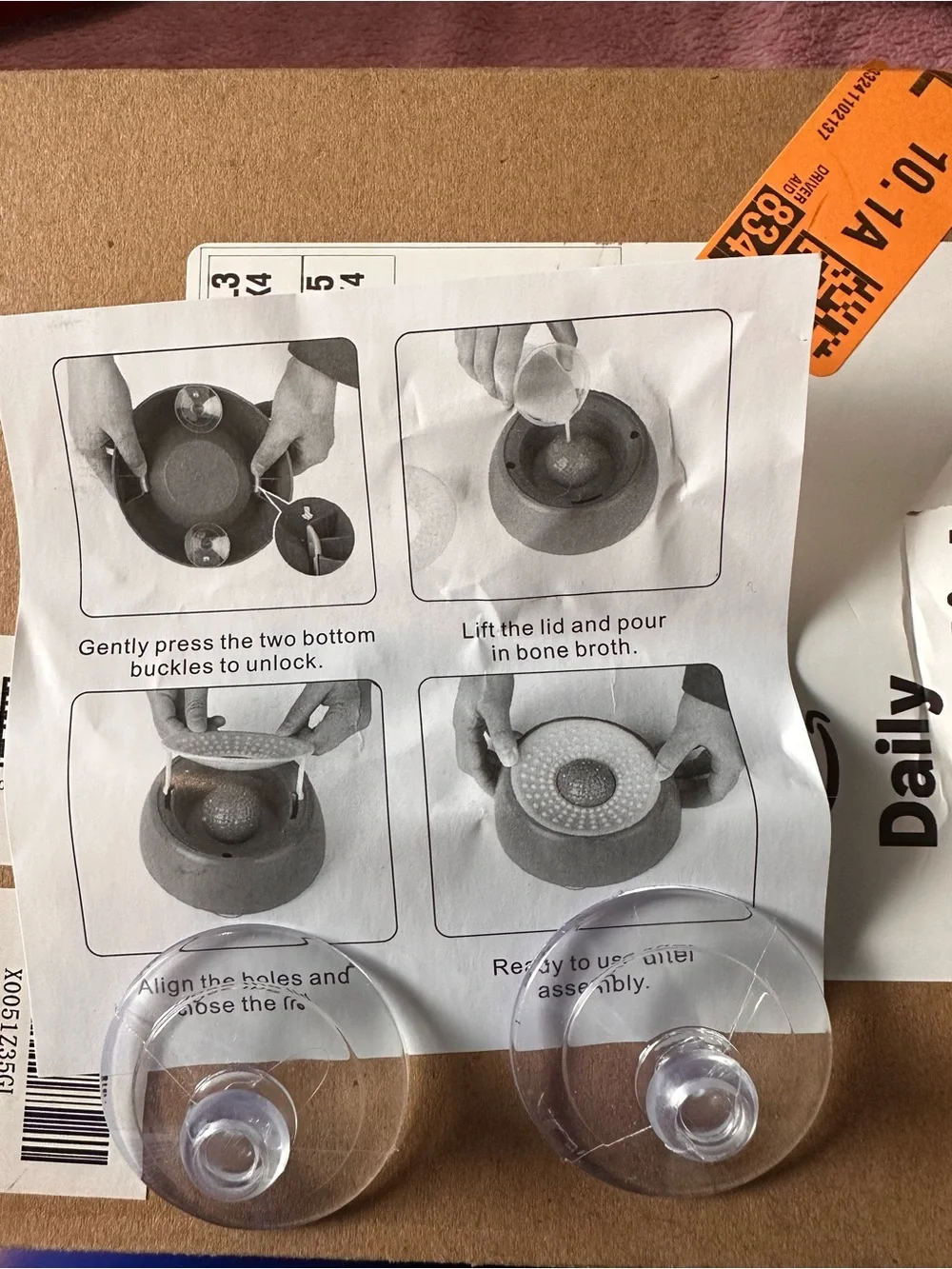Blue Slow-Feed Dog Bowl